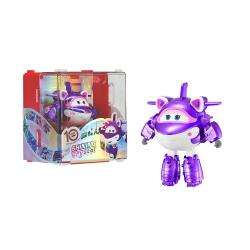 Transformirajoča figura Crystal Sally iz Super Wings, jubilejna izdaja Shining Crystal, ki se iz letala spremeni v robota, za otroke 3+.