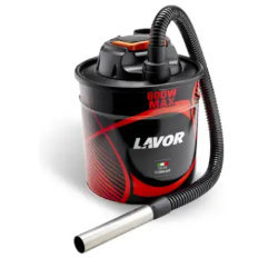 Sesalnik za pepel Lavor Ashley 112 z močjo 800 W, opremljen s fleksibilno cevjo in kovinsko sesalno cevjo za čiščenje pepela.