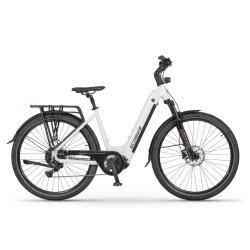 Mestno električno kolo Ecobike z zmogljivim sredinsko nameščenim motorjem, integrirano baterijo in udobnim nizkim okvirjem omogoča prijetno ter učinkovito vožnjo po mestu in daljših kolesarskih poteh.