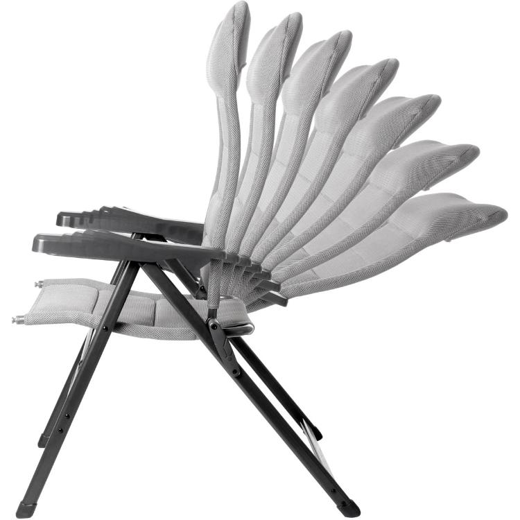 Stol za kampiranje Brunner ARAVEL 3D, siv