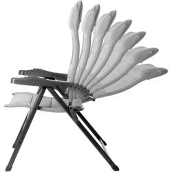 Stol za kampiranje Brunner ARAVEL 3D, siv