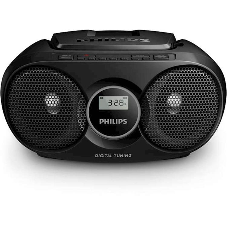 Prenosni radio s CD-predvajalnikom Philips AZ215B, črn