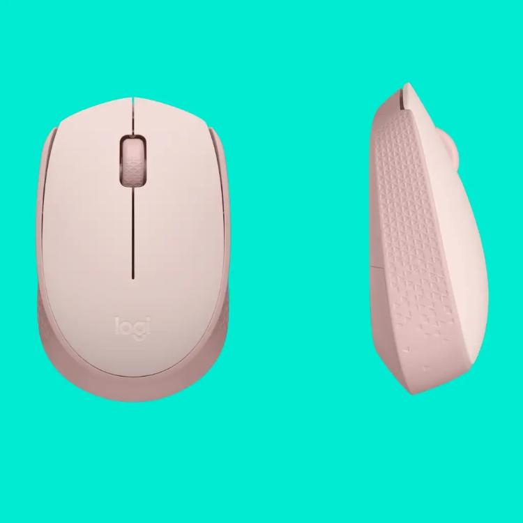 Brezžična optična miška Logitech M171, roza