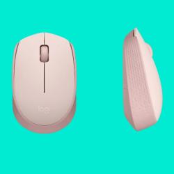Brezžična optična miška Logitech M171, roza