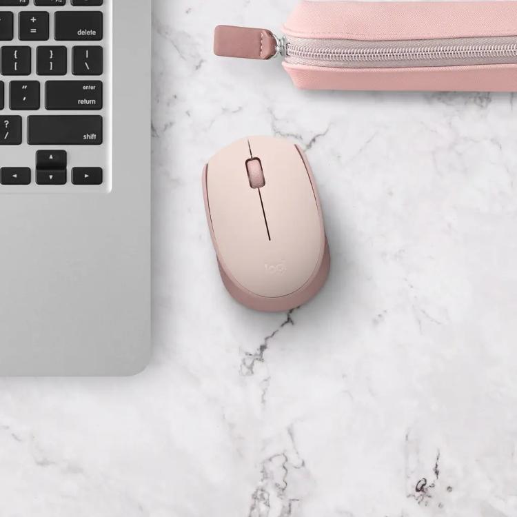 Brezžična optična miška Logitech M171, roza