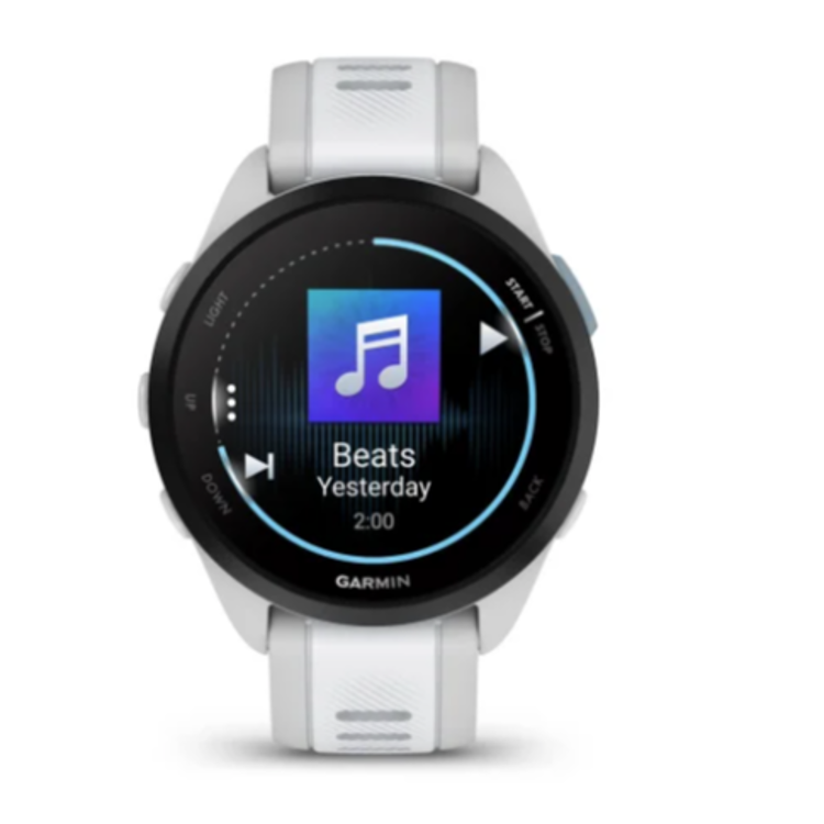 Pametna ura Garmin Forerunner 165 Music, megleno siv/bel