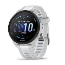 Pametna ura Garmin Forerunner 165 Music, megleno siv/bel