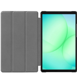 Vijolična preklopna torbica za Samsung Galaxy Tab A11 8.7 z zaščito zaslona in funkcijo stojala.