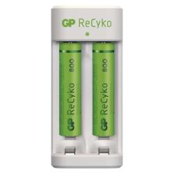 Polnilec baterij GP Eco E211 + 2× AAA GP ReCyko 800