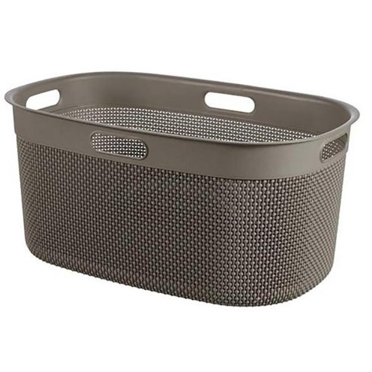 Košara za perilo Curver FILO, 45l, cappuccino recycled