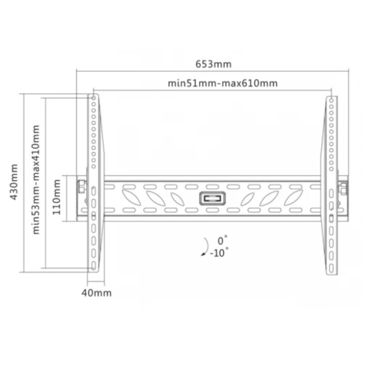 GoGEN TILT XL nosilec za TV, črn_2