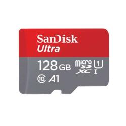 Spominska kartica SanDisk MicroSDXC 128 GB ULTRA MOBILE, 100 MB/s, UHS-I C10, A1, adapter