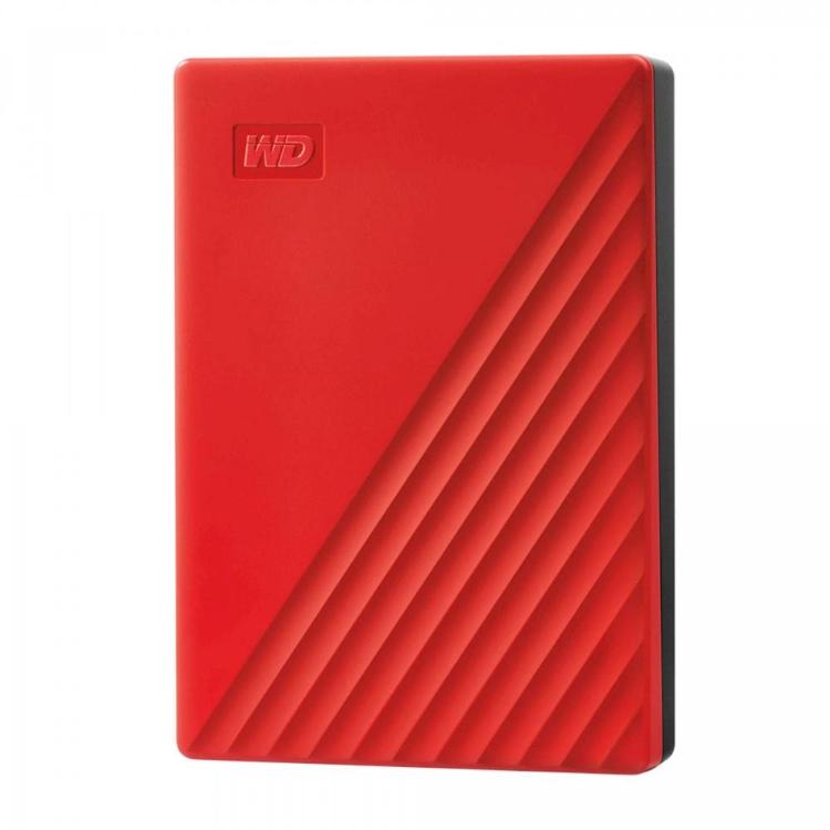 Prenosni zunanji trdi disk WD My Passport 4 TB, USB 3.0 (2.0), WD Backup, WD Security, WD Drive Utilities, rdeča