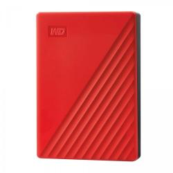 Prenosni zunanji trdi disk WD My Passport 4 TB, USB 3.0 (2.0), WD Backup, WD Security, WD Drive Utilities, rdeča
