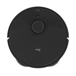 Robotski sesalnik Hoover HG870HU, zgornji pogled z laserskim senzorjem in upravljalnimi gumbi.