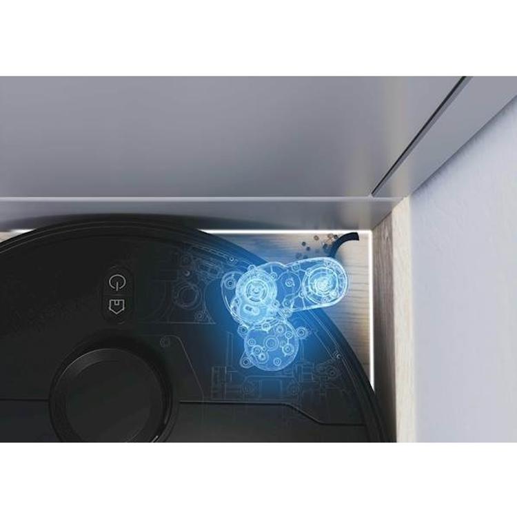 Stranska krtača robotskega sesalnika Hoover za učinkovito čiščenje robov in kotov ob stenah.