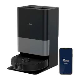Robotski sesalnik Hoover HG870HU s samopraznilno postajo in mobilno aplikacijo Hoover Robots.