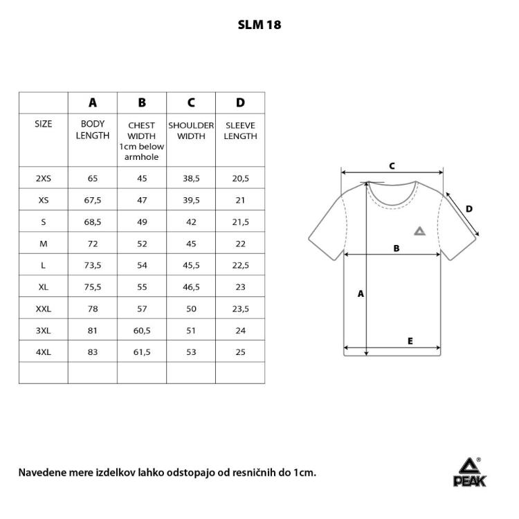 Moška polo majica Peak SLM-18, modro-bela, velikost M