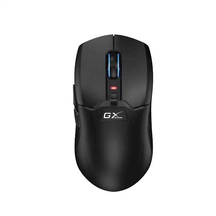 Genius GX Scorpion M8300 brezžična gaming miška v črni barvi, pogled od zgoraj.