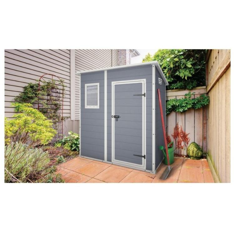 Vrtna hiška Keter Manor Pent 927 Grey/White_2