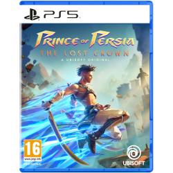 Igra Prince of Persia: The Lost Crown za PlayStation 5 v fizični embalaži, z akcijskim prizorom glavnega junaka in oznako PEGI 16.