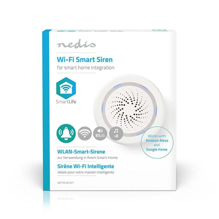 Pametna sirena NEDIS WIFISI10CWT 85DB