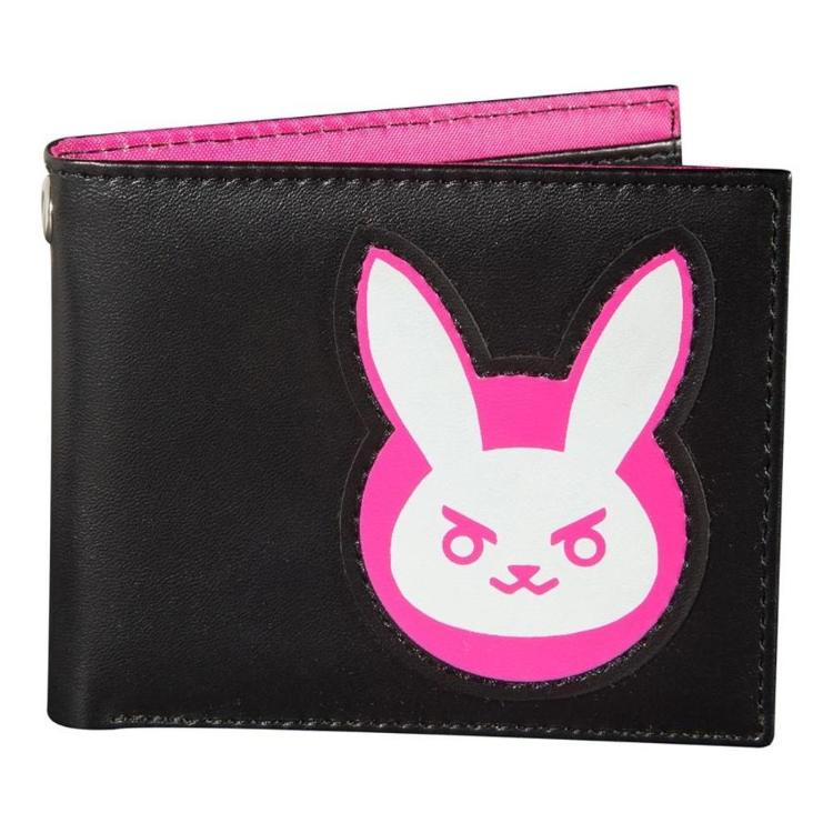 Denarnica Jinx Overwatch D.VA BI Fold Graphic, črna