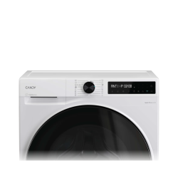 Upravljalna plošča pralnega stroja z vrtljivim gumbom in zaslonom