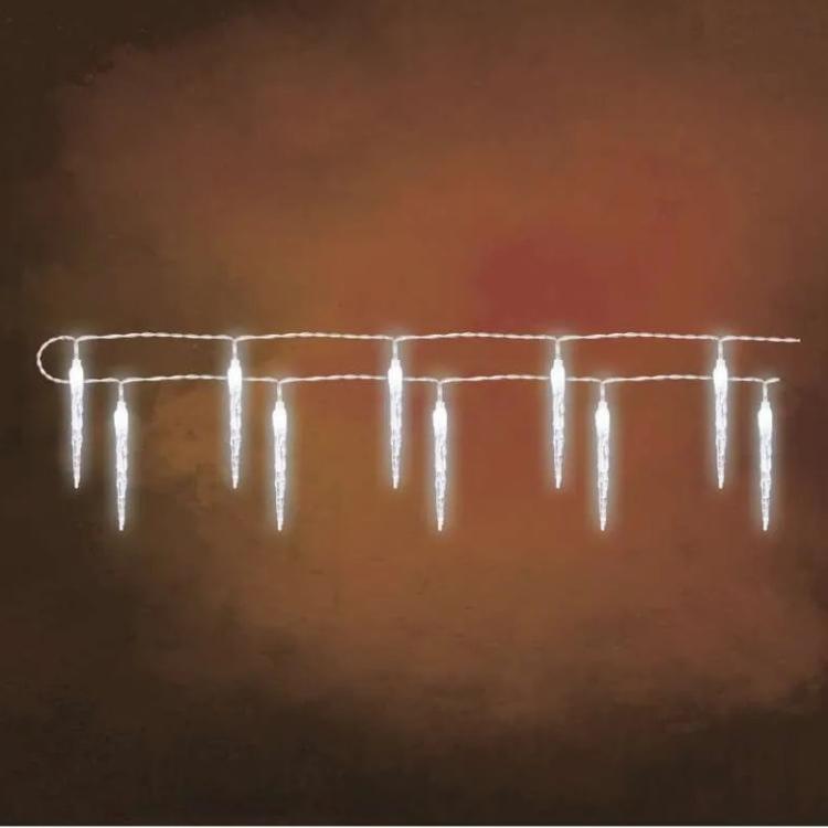 Božična girlanda Emos, LED, 10x ledena sveča, 1,35 m, notranja, hladna