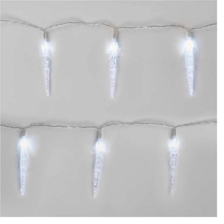Božična girlanda Emos, LED, 10x ledena sveča, 1,35 m, notranja, hladna