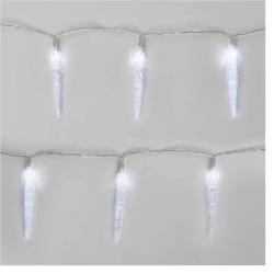 Božična girlanda Emos, LED, 10x ledena sveča, 1,35 m, notranja, hladna