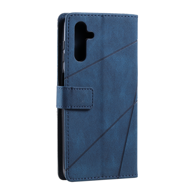 Preklopna torbica za Samsung Galaxy A25 5G, WLGO-Lines, modra