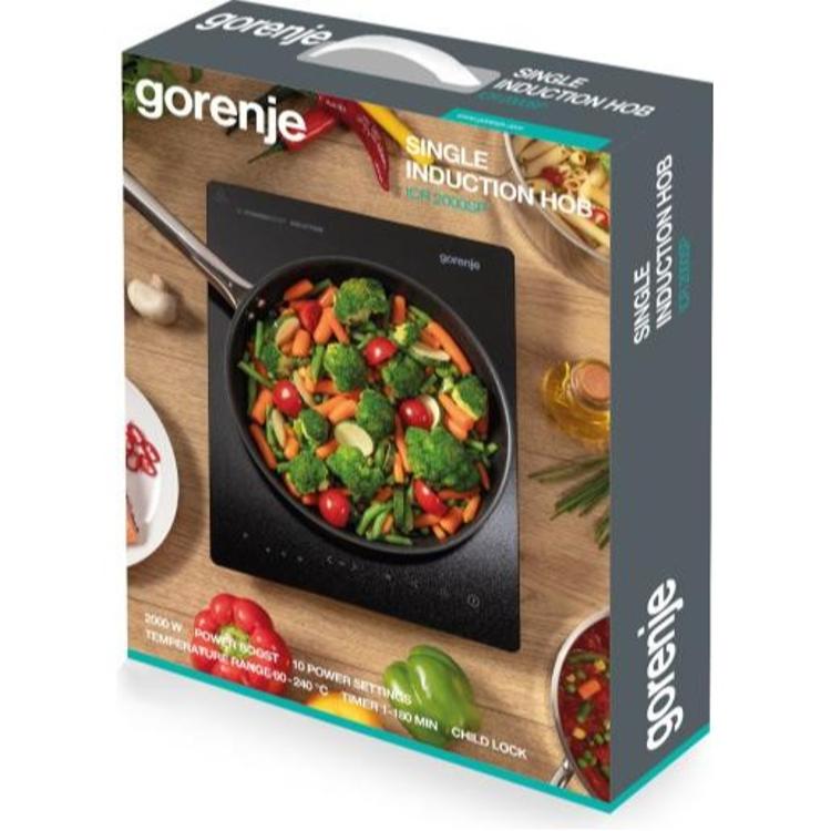 Enojna indukcijska plošča GORENJE ICR2000SP, prenosna