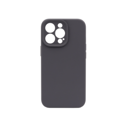 Silikonski ovitek (liquid silicone) za Apple iPhone 15 Pro Max, Soft, temno siva