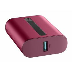 Prenosna baterija CellularLine Thunder, 10000 mAh, rdeča