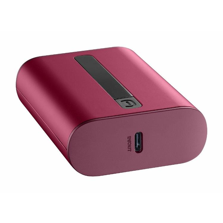 Prenosna baterija CellularLine Thunder, 10000 mAh, rdeča