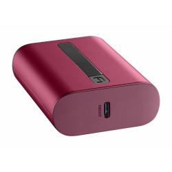 Prenosna baterija CellularLine Thunder, 10000 mAh, rdeča