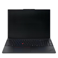Lenovo ThinkPad E16 Ult5 16/512 WUXGA, NOS, pogled od zadaj pod kotom, odprt pokrov z logotipom ThinkPad.