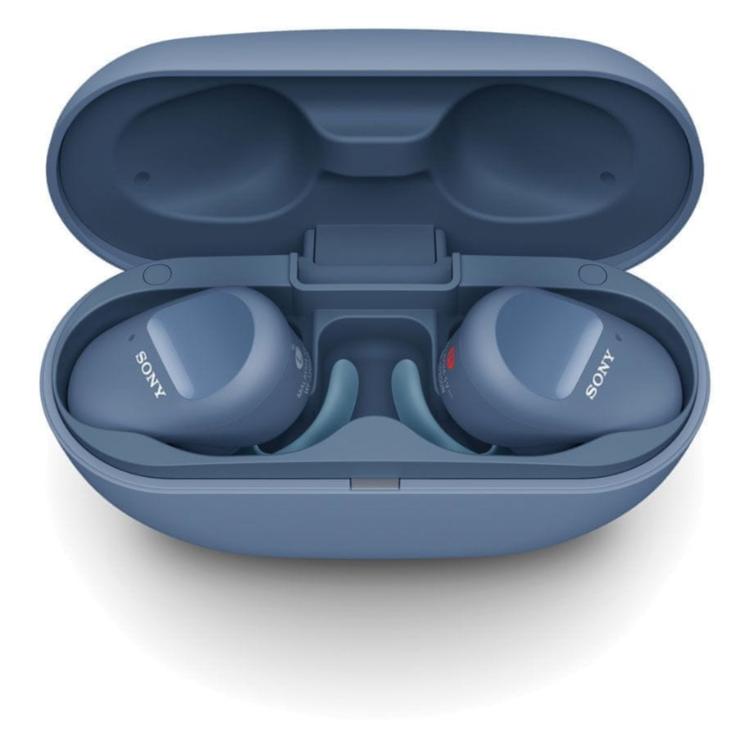 SONY slušalke WF-SP800NL modre-3