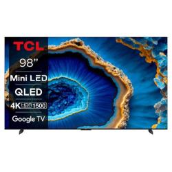 Televizija TCL 98C805, 4K UltraHD, Mini LED, Smart TV, diagonala 249 cm