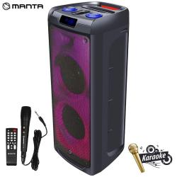 Prenosni Bluetooth zvočnik Manta SPK5350 Flame, karaoke, USB, MP3, Radio FM, 100 W