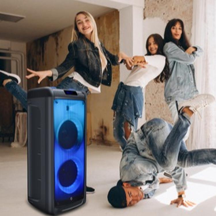 Prenosni Bluetooth zvočnik Manta SPK5350 Flame, karaoke, USB, MP3, Radio FM, 100 W