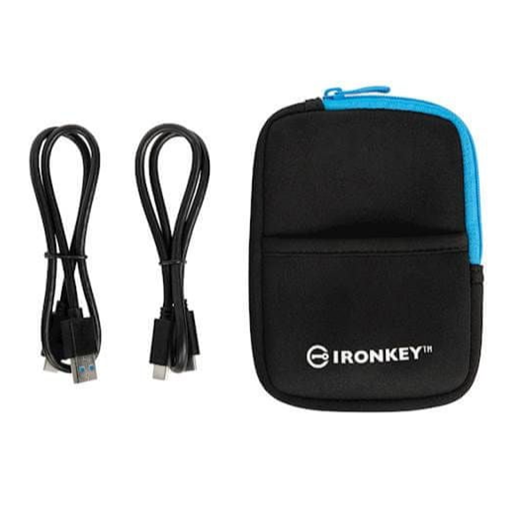 Zunanji SSD disk Kingston IronKey 480GB Vault Privacy 80, 250/250 MB/s, USB 3.2, 256-bitno