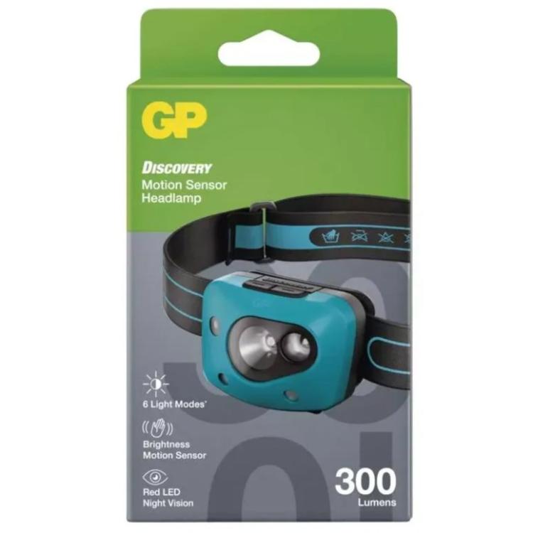 Naglavna LED svetilka GP CH44, 300 lm