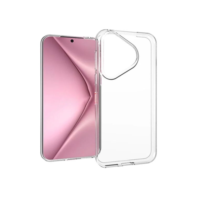 Gumiran ovitek (TPU) Huawei Pura 70, prozoren svetleč