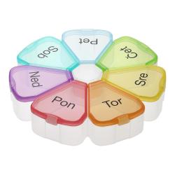 Tedenska posodica za tablete Mediblink Cvet 1x/dan M017