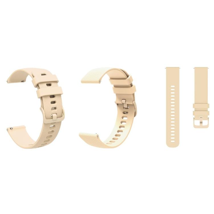 Silikonski pašček 18 mm, Grip bež, za pametno uro