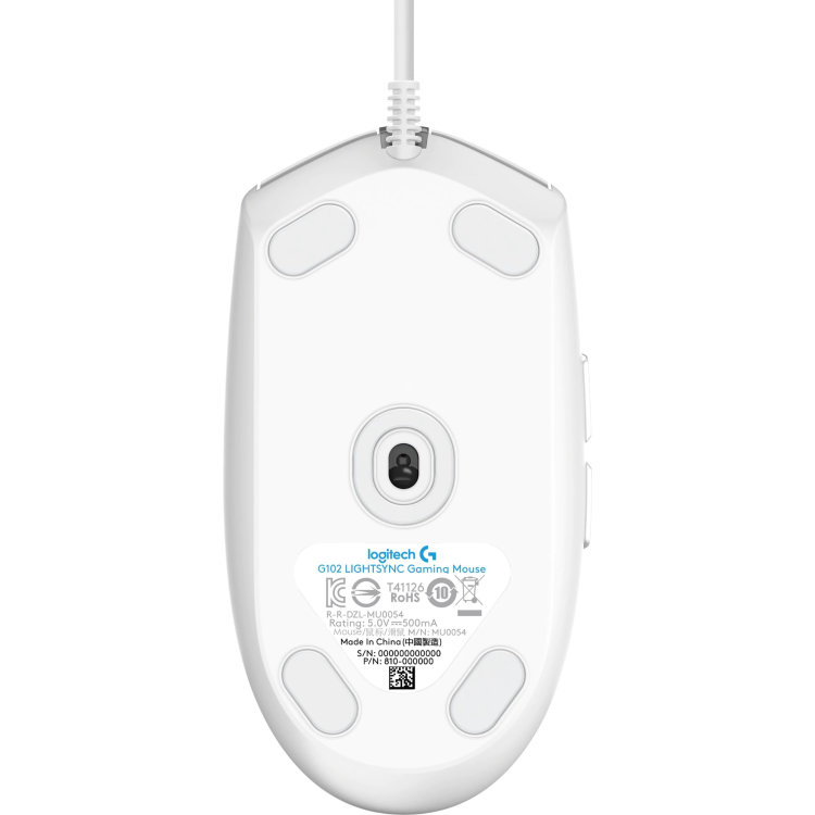 Miška Logitech G102 Lightsync, gaming, bela_4