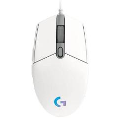 Miška Logitech G102 Lightsync, gaming, bela