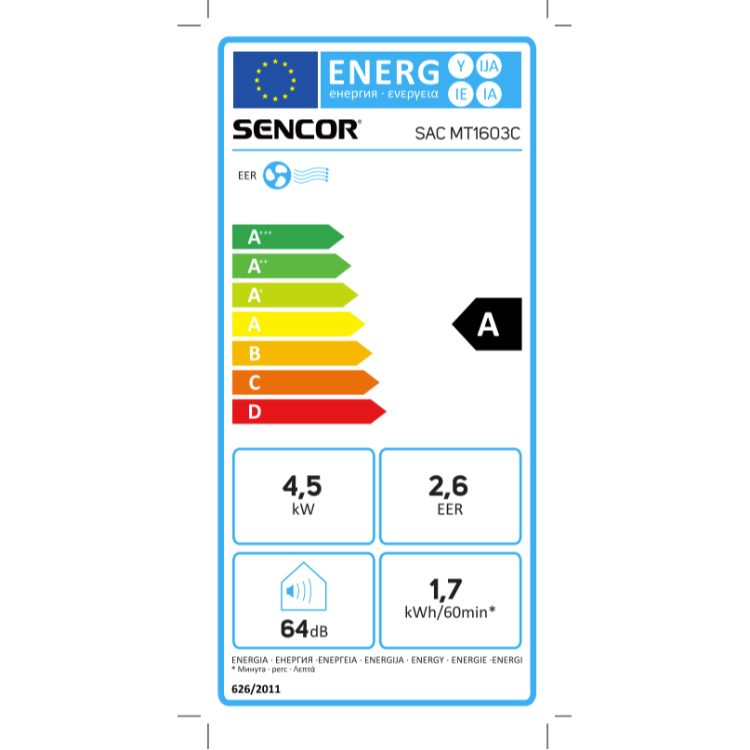 Prenosna klima Sencor SAC MT1603C 6000BTU
